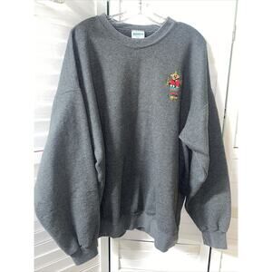 Vintage Cheetah Mervyn's Gray Sweatshirt Pullover Men’s XXL Native American Logo